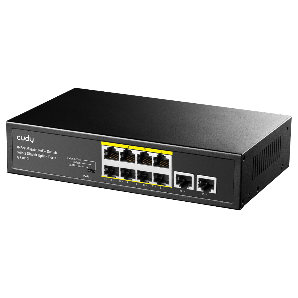 Cudy GS1010P 8-Port Gigabit PoE+ Switch with 2 Gigabit Uplink