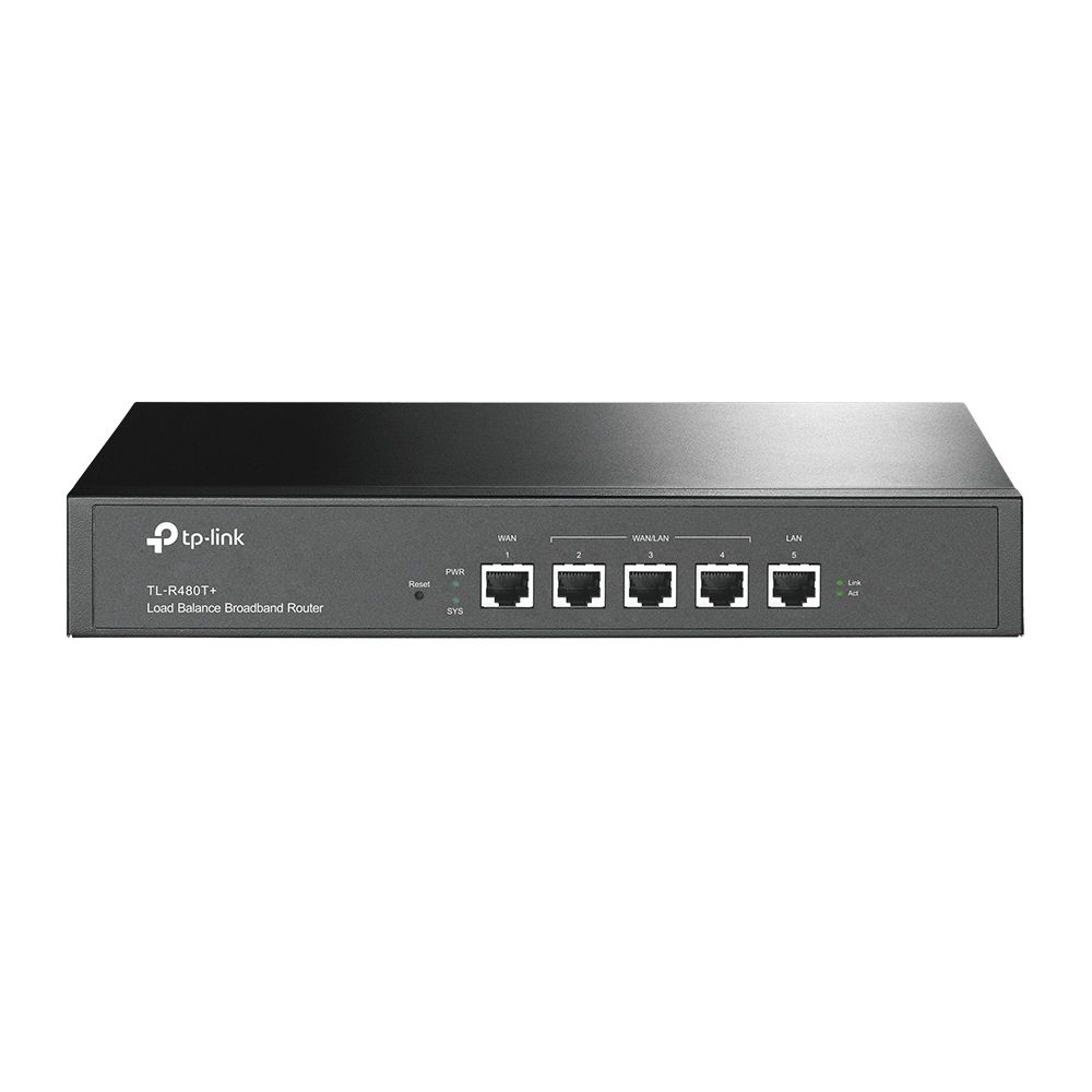 TP-Link TL-R480T+, 1 WAN + 1LAN + 3 WAN/LAN PROGRAMABLE, Router for Medium Business, 266MHz Intel IXP Processor