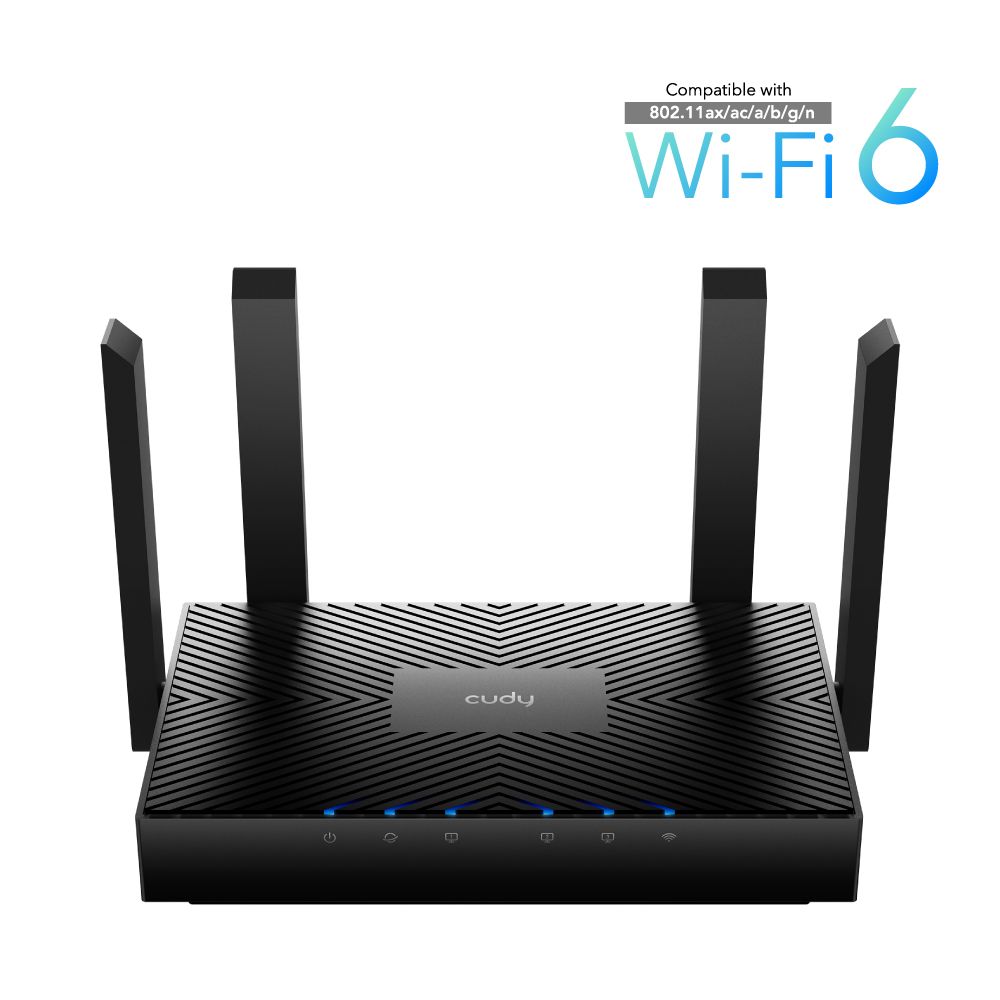 Cudy WR3000 AX3000 Dual Band Wi-Fi 6 Mesh Wi-Fi Router / 802.11ax / MU-MIMO / OpenVPN / WireGuard