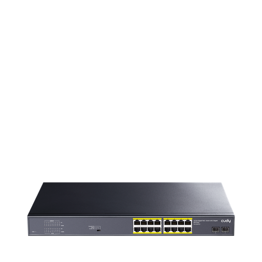 [NETCUD-GS1020PS2] Cudy GS1020PS2 16-Port Gigabit PoE+ Switch with 2 Gigabit SFP