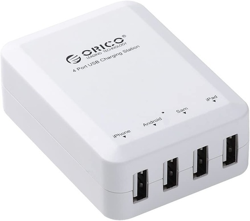 [ACCORI-DCI-4U-WH] ORICO DCA-1U-WH 5V 1A 4 Porst USB Wall Charger - White